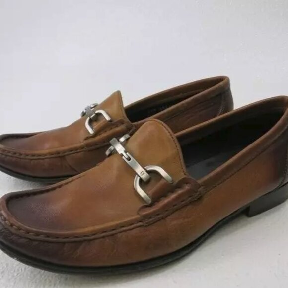 Donald J. Pliner Nadim Horse Bit Leather Loafers Shoes Men's Footwear Sz 7.5 M - Picture 7 of 7